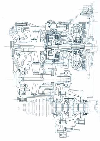 インプットリダクション方式3軸CVT