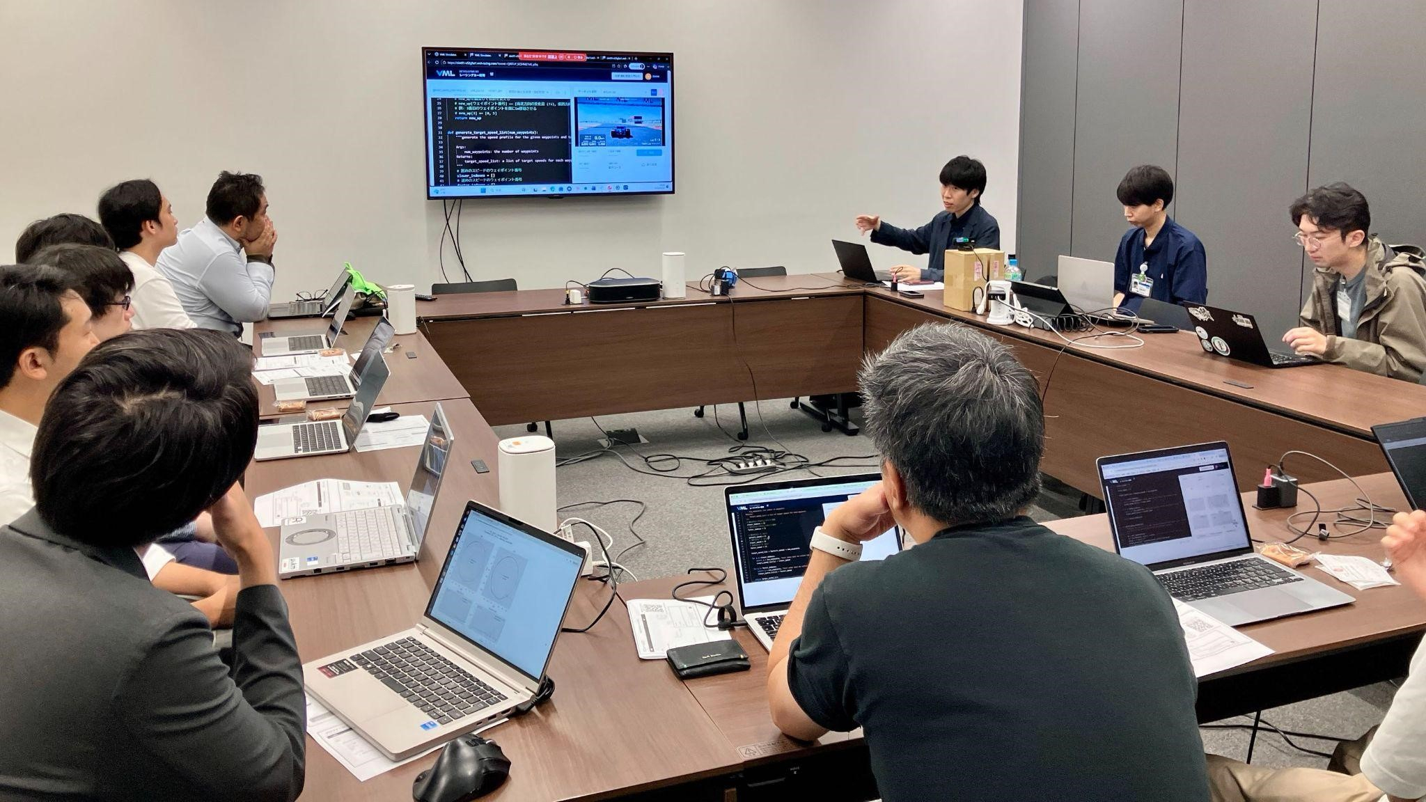 VML自動運転開発入門ワークショップの様子